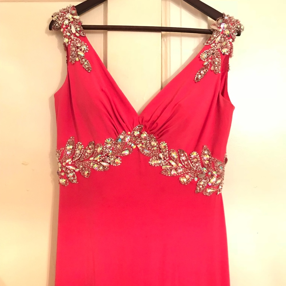 Pink Dress with Shiny Gems on it !